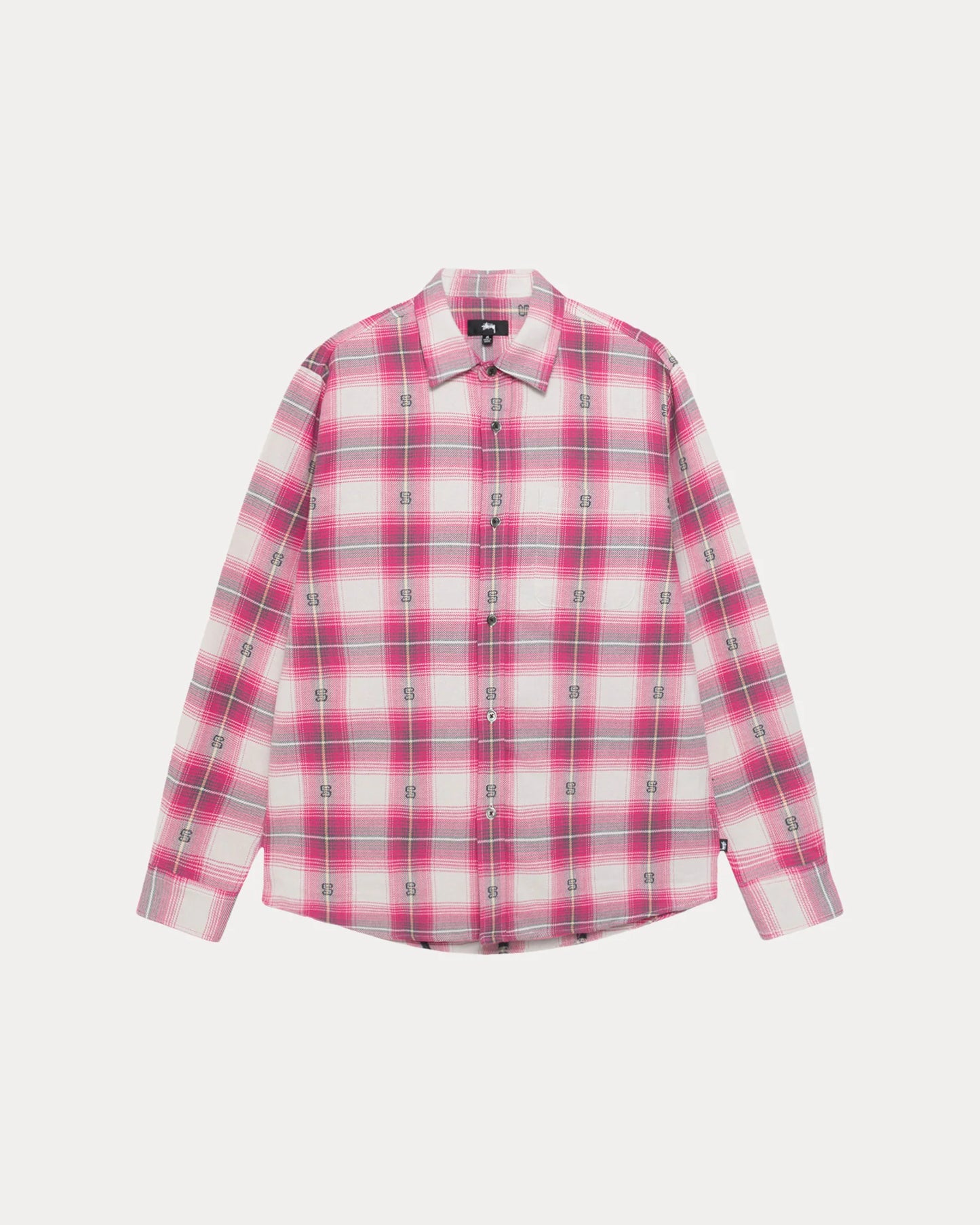 Stussy "Motif Plaid Shirt" M - Pink