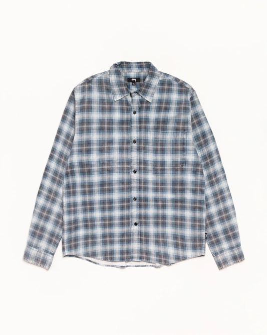 Stussy "Dax Plaid Shirt" M - Blue