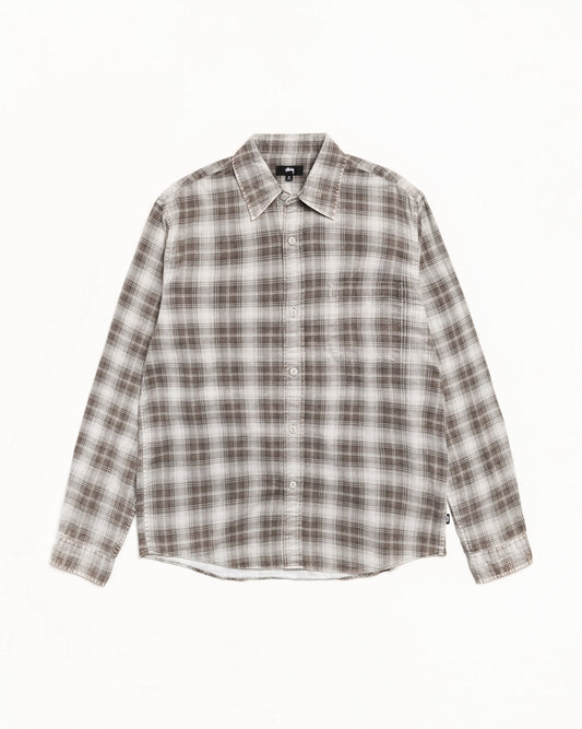 Stussy "Dax Plaid Shirt" Mens - Brown