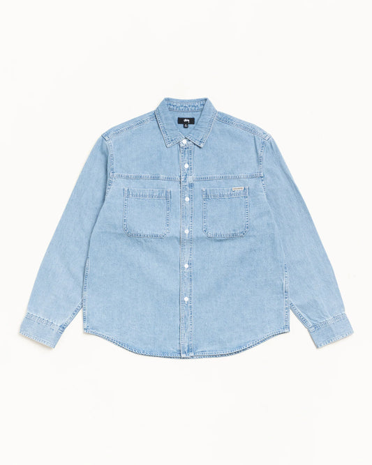Stussy "Work Denim Shirt" Mens - Light Denim