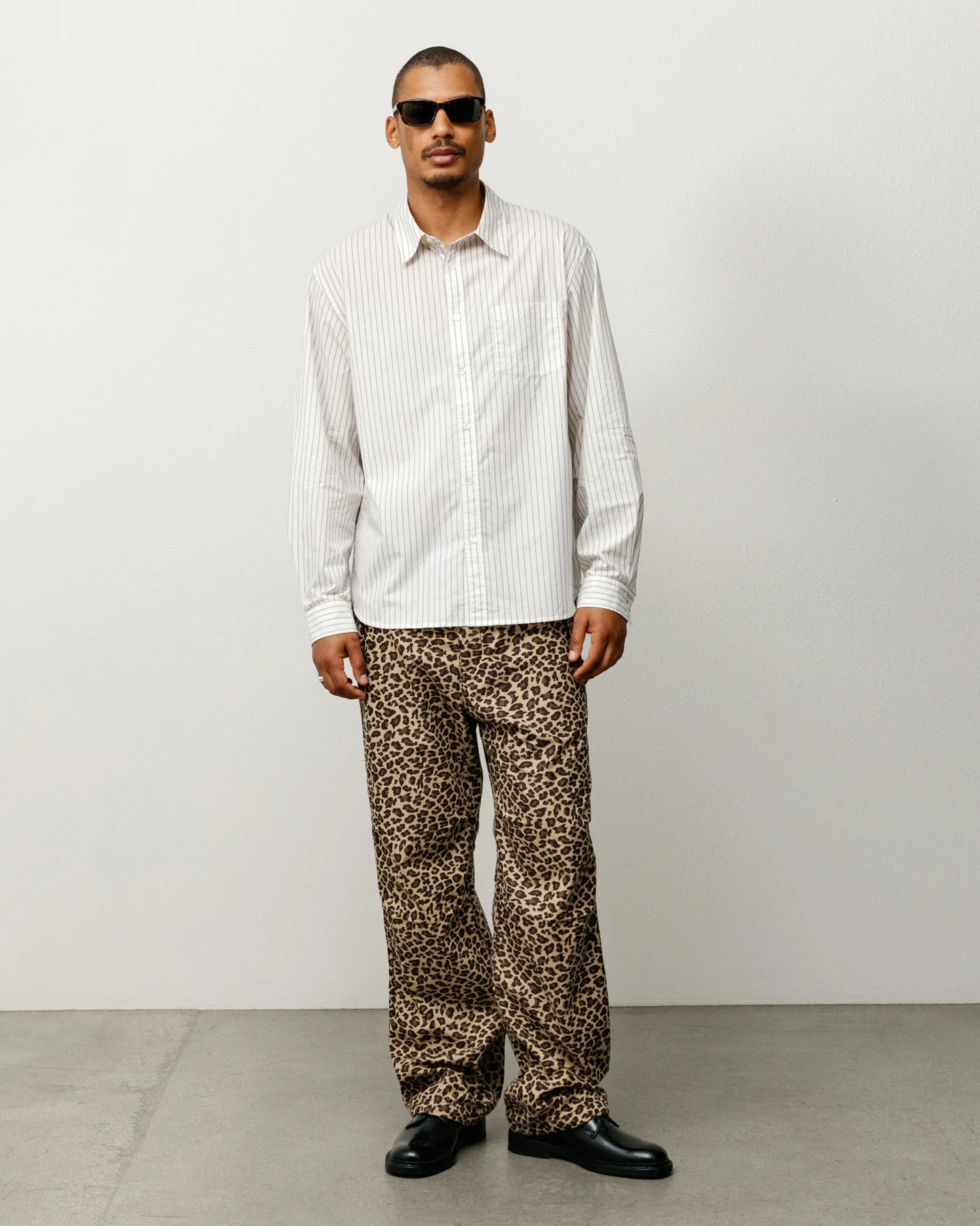 Stussy "Standard LS Shirt" Mens - Natural Stripe