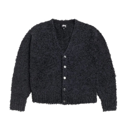 Stussy "Textured Cardigan" Mens - Black