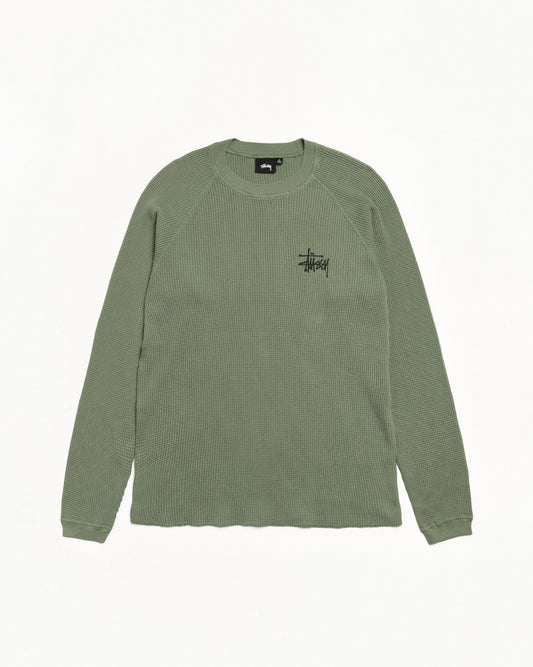 Stussy "Raglan Thermal Basic Stock" Mens - Sage