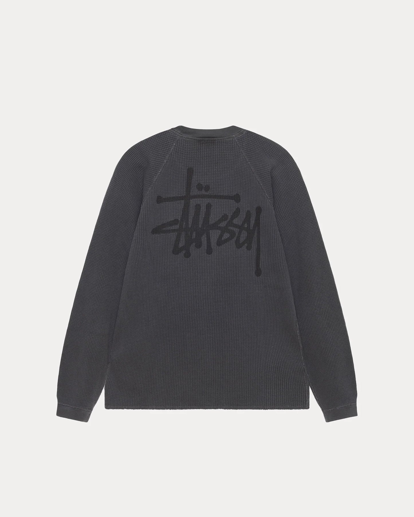 Stussy "Raglan Thermal Basic Stock" M - Washed Black