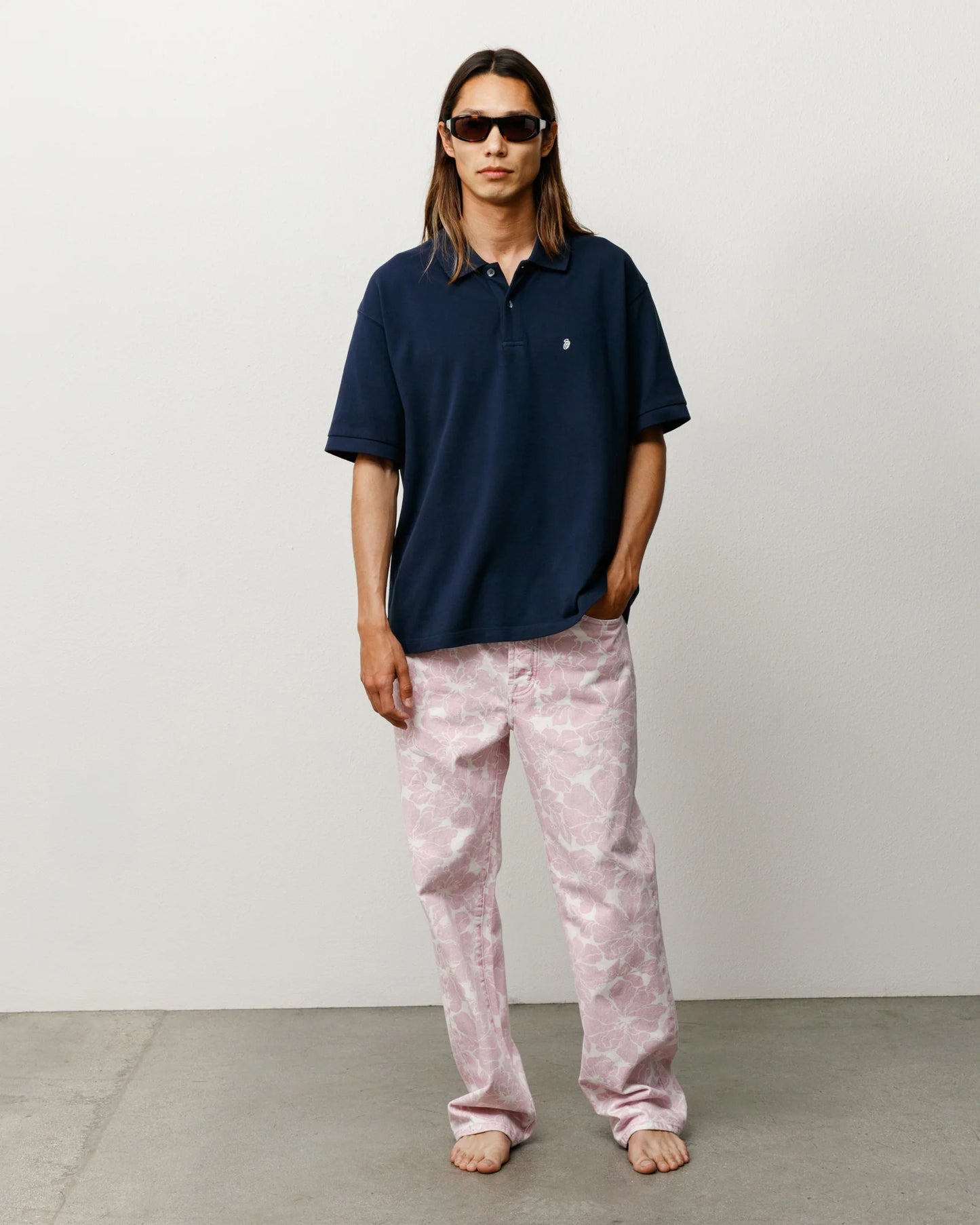 Stussy "Classic Pique Polo" Mens - Navy
