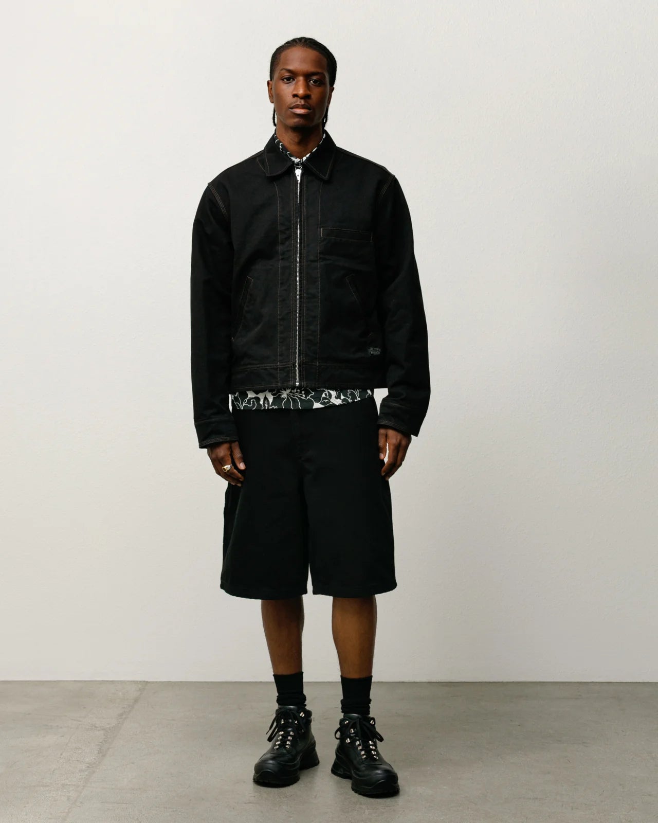 Stussy "Work Jacket Collared" Mens - Black