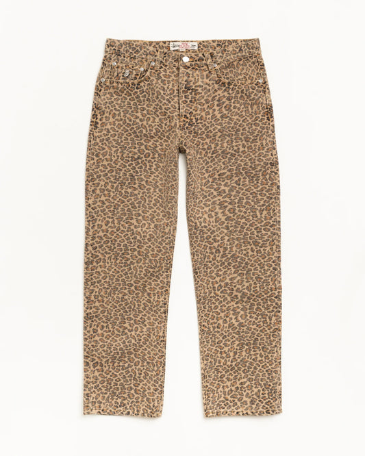 Stussy "New Classic Jeans Denim Vintage" Mens - Leopard
