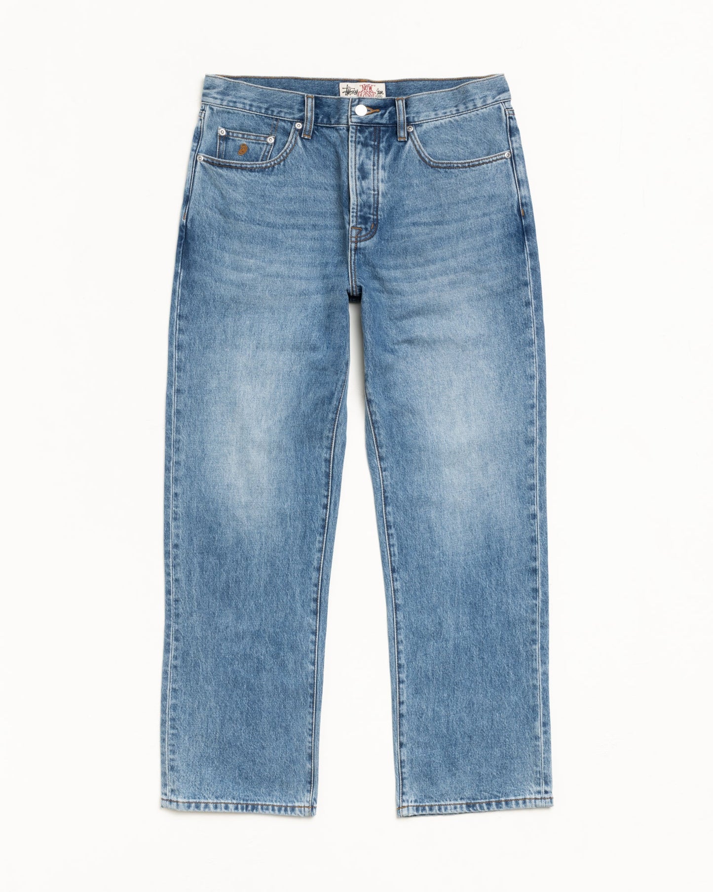 Stussy "New Classic Jean Denim" Mens - Indigo Stone Wash
