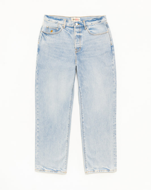 Stussy "Big Ol Jean Denim" Mens - Light Wash Indigo