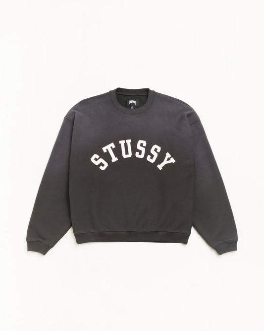 Stussy "Sun Faded Oversized Crew" Mens - Black