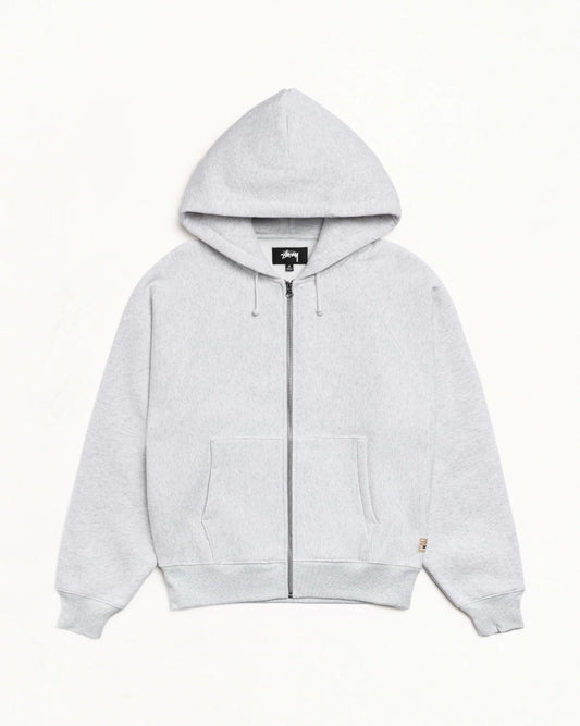 Stussy "Raglan Zip Hoodie" M - Ash Heather