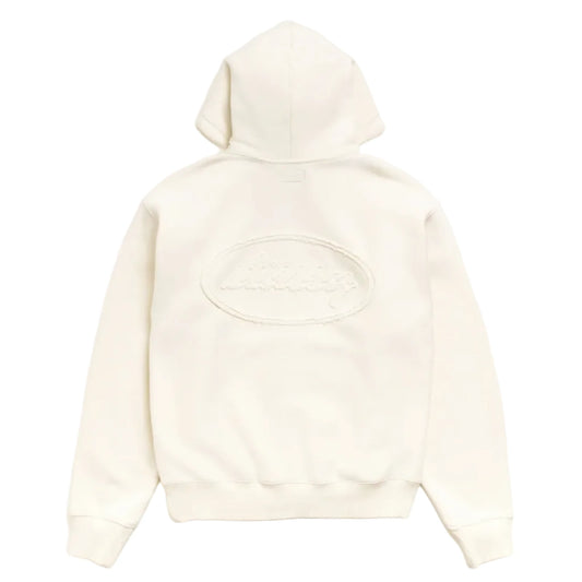 Stussy "Cursive Applique Zip Hood" Mens - Natural