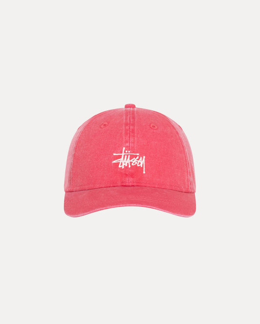 Stussy "Basic Washed Low Pro Cap" - Deep Rouge
