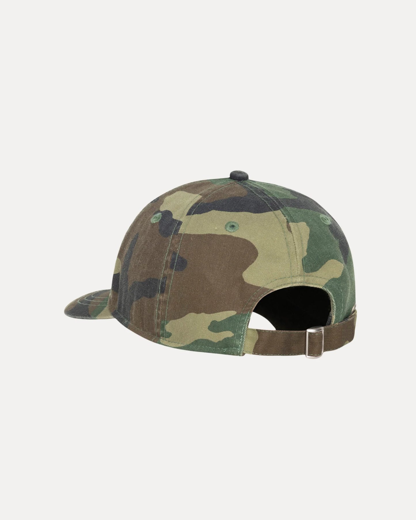 Stussy "Basic Washed Low Pro Cap" - Woodland Camo