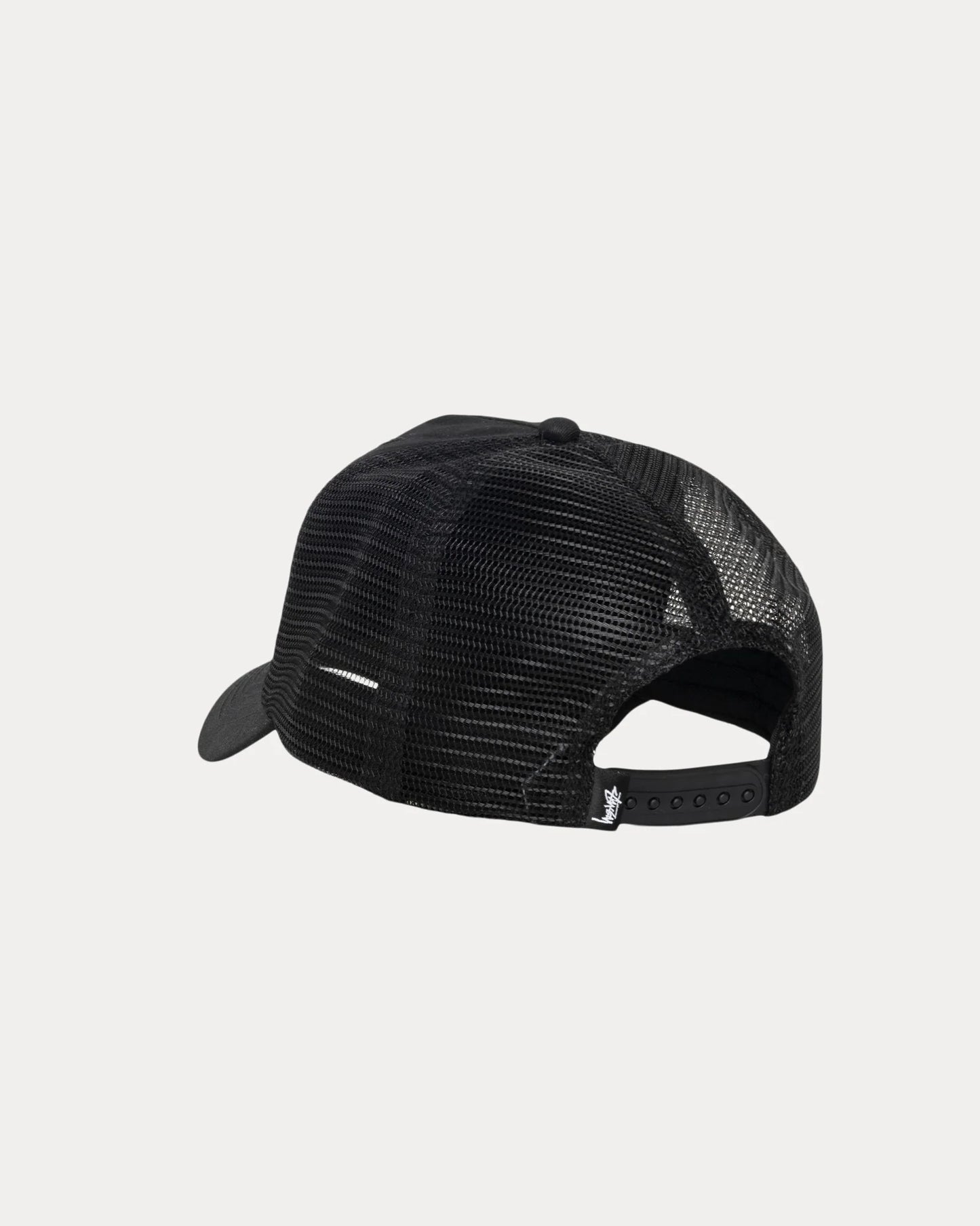 Stussy "Cursive Stitch Snapback Trucker" - Black