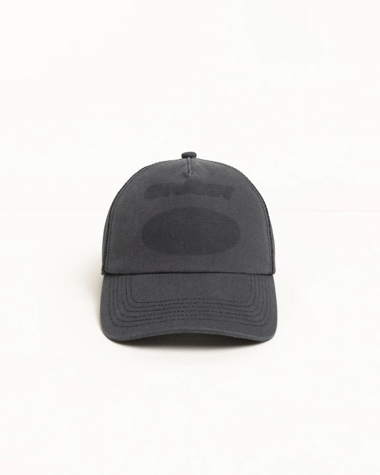 Stussy "HC Ghost Logo Trucker" - Black