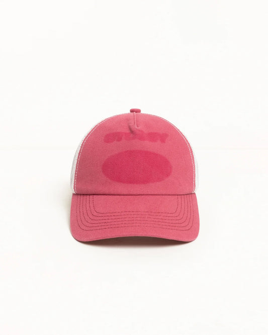 Stussy "HC Ghost Logo Trucker" - Red