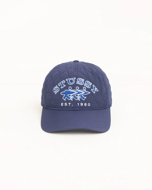 Stussy "Quilted Surfwalk Snapback Cap" - NAVY