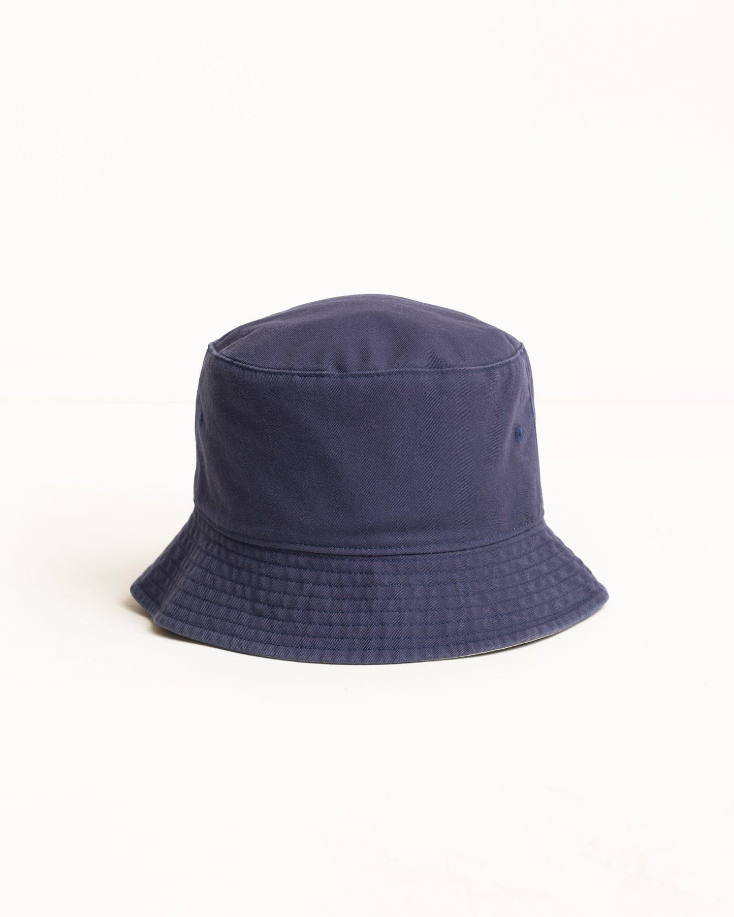 Stussy "Reversible Stock Bucket Hat" - Navy/Stone