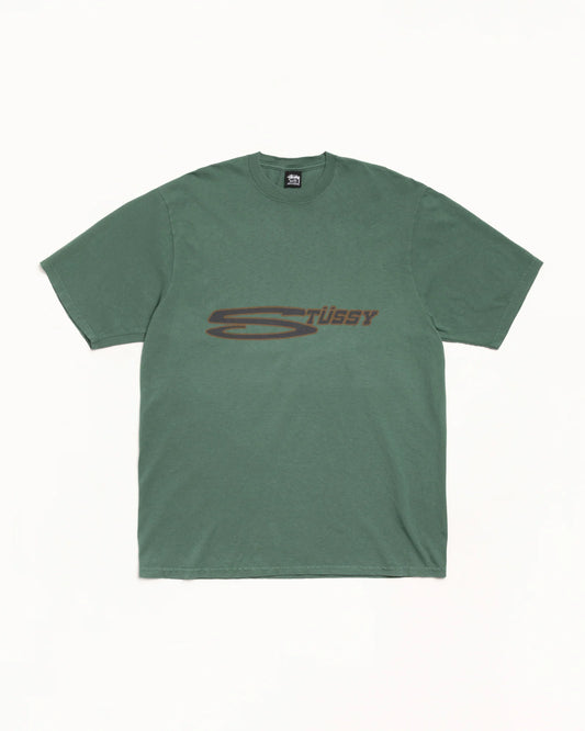 Stussy "Stretch Pig Dyed Tee" M - Pine