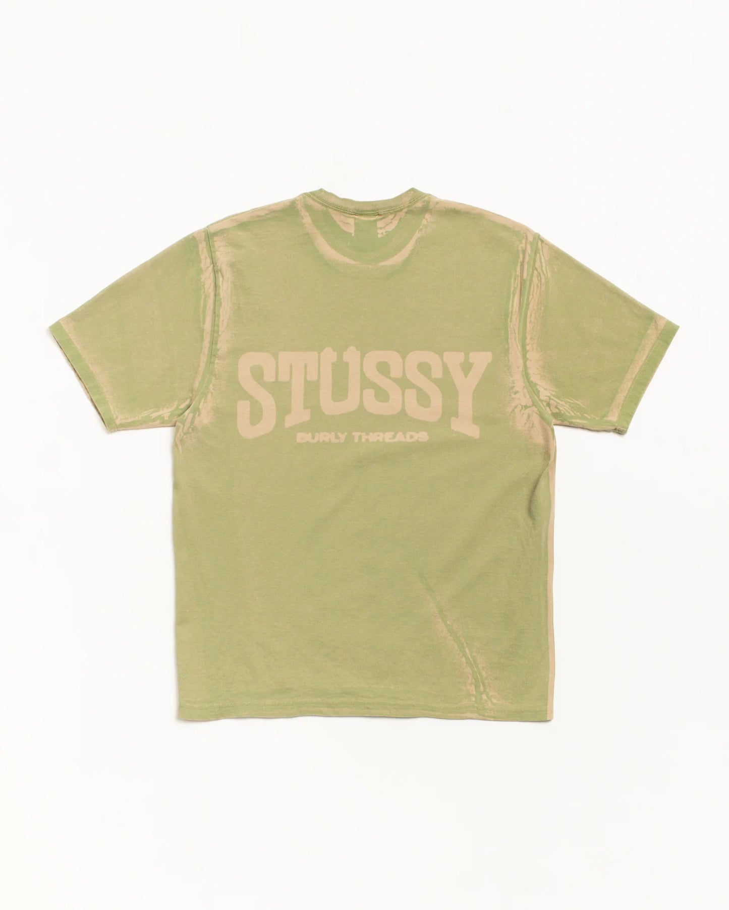 Stussy "Burly Stone Washed Tee" Mens - Khaki