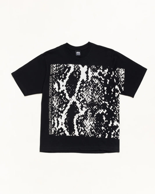 Stussy "Snakeskin Tee" Mens - Black