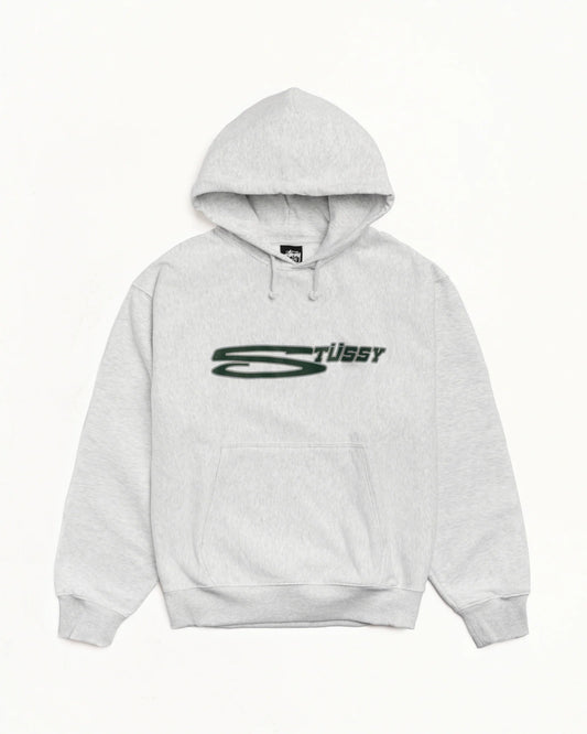 Stussy "Stretch Hoodie" M - Ash Heather