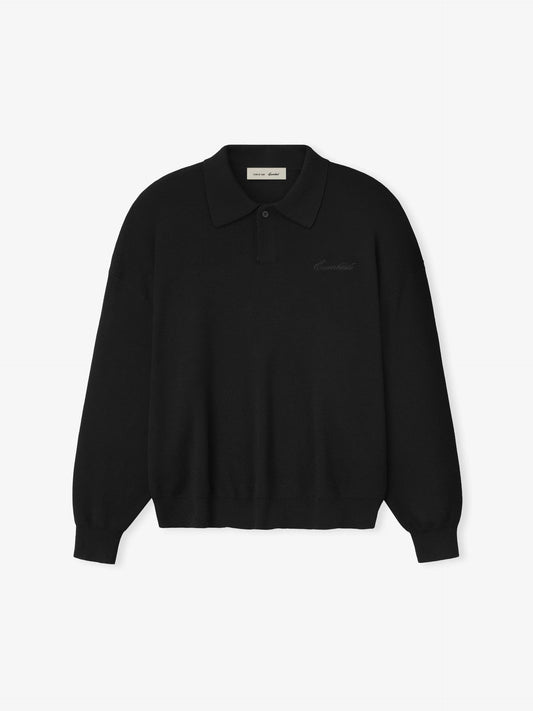 Fear of God Essentials "Signature 90's Knit Polo" Mens - Vintage Black