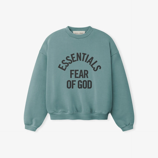 Fear of God Essentials "Campus 90's Crewneck Sweatshirt" Kids - Faded Coastal