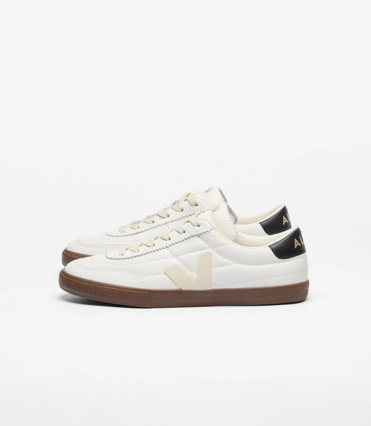 Veja "Panenka O.T. Leather" Womens - White Black Bark