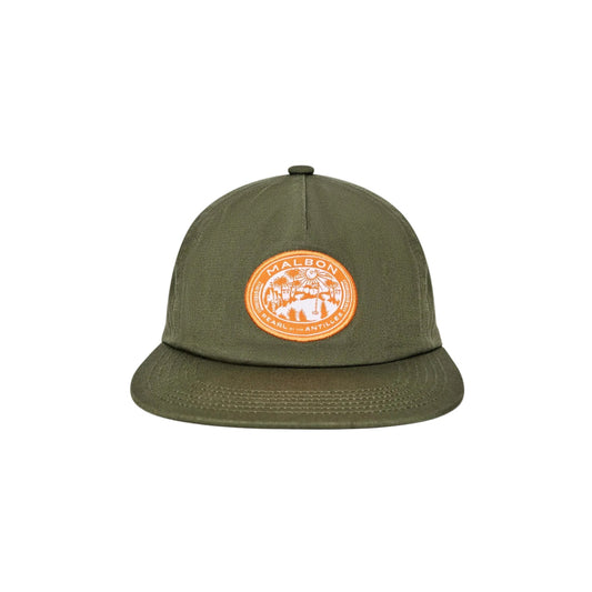 Malbon "Horizon Snapback" Mens - Olivine