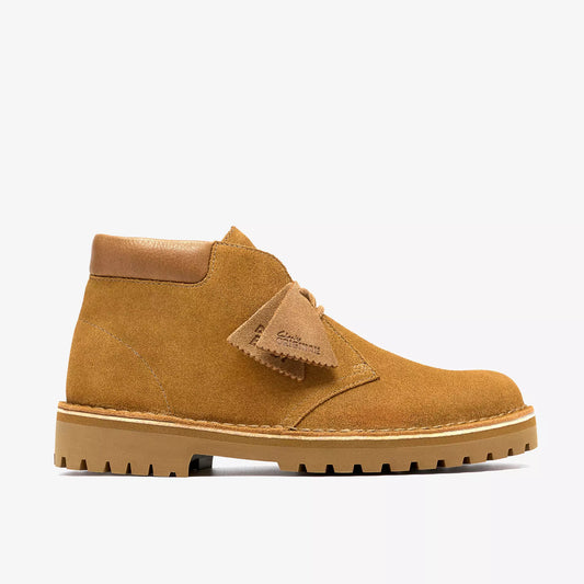 Clarks "Desert 2456 Rock Boot" Mens - Light Tan Suede