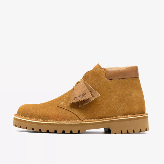 Clarks "Desert 2456 Rock Boot" Mens - Light Tan Suede