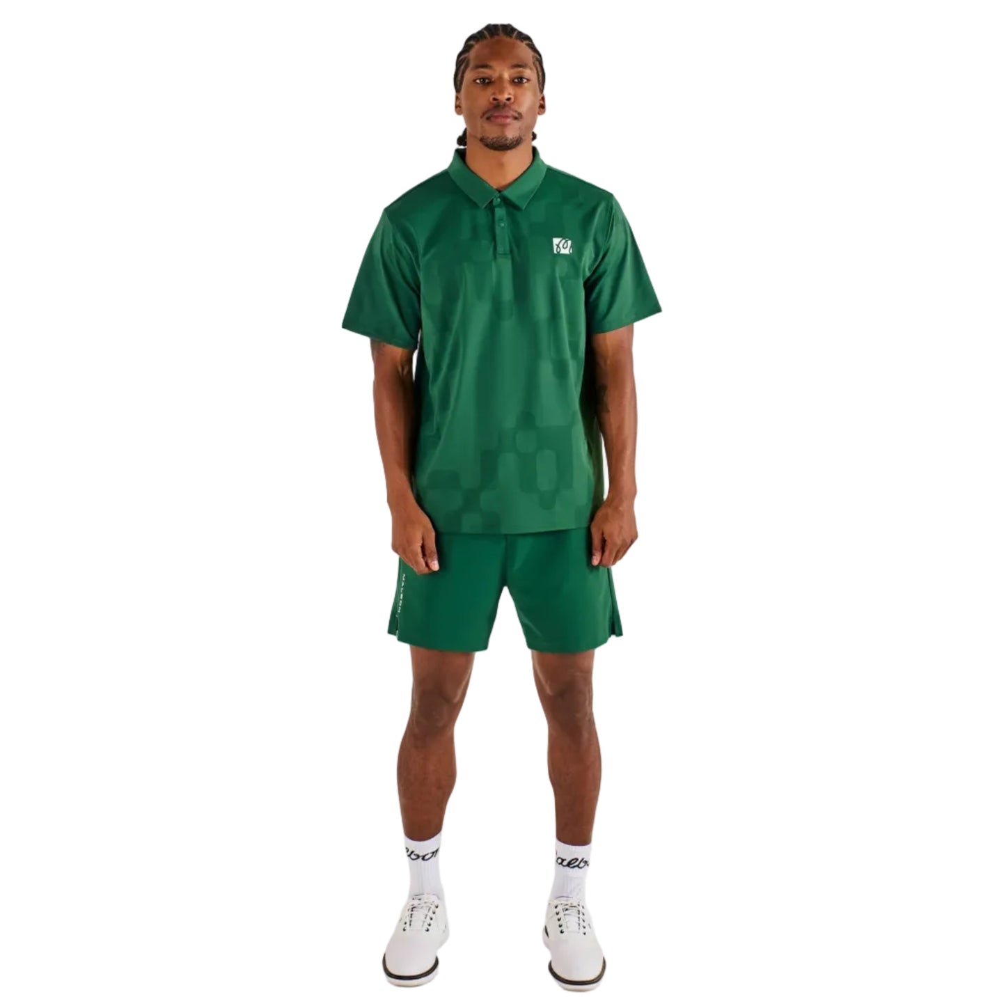 Malbon "Performance Mesh Paneled Polo" Mens - Eden