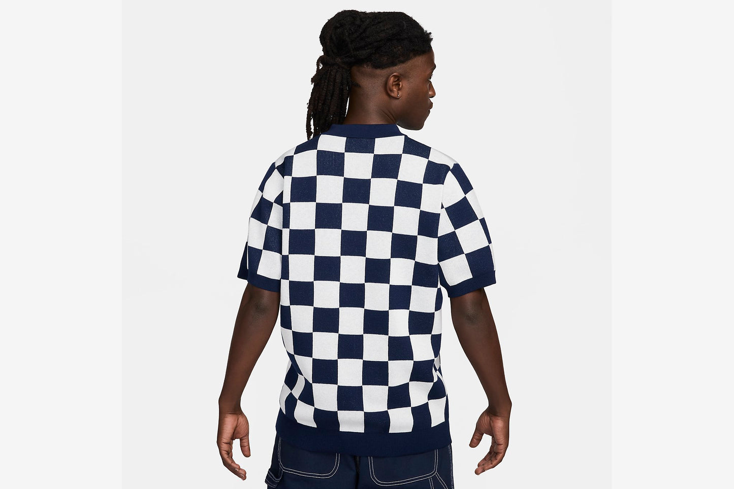 Nike "Sportswear Checkers Club Polo" M - Midnight Navy/Sail