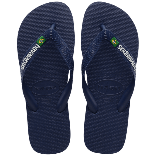 Havaianas "Brasil Logo Flip Flop" Mens - Navy