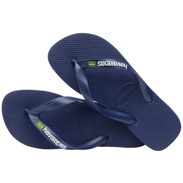 Havaianas "Brasil Logo Flip Flop" Mens - Navy