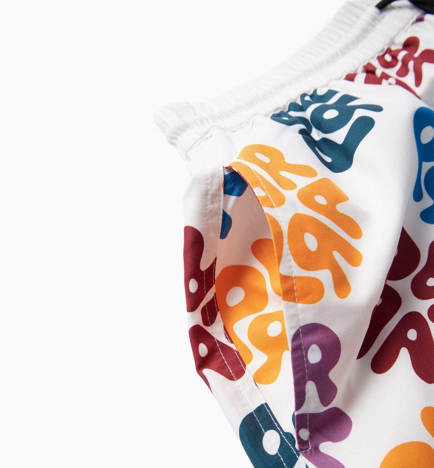 By Parra "1976 Logo Swim Shorts" M - Off White