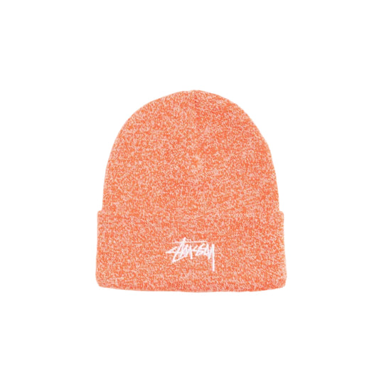 Stussy "Stock Cuff Beanie" - Marled Orange