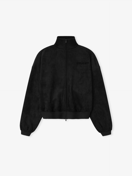 Fear of God Essentials "Suede Fleece Vintage Track Jacket" W - Vintage Black