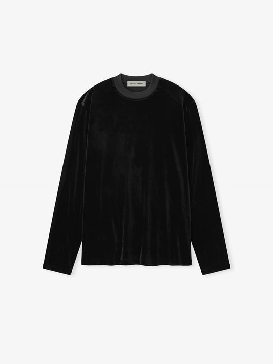 Fear of God Essentials "Velour Classic Long Sleeve Tee" W - Vintage Black