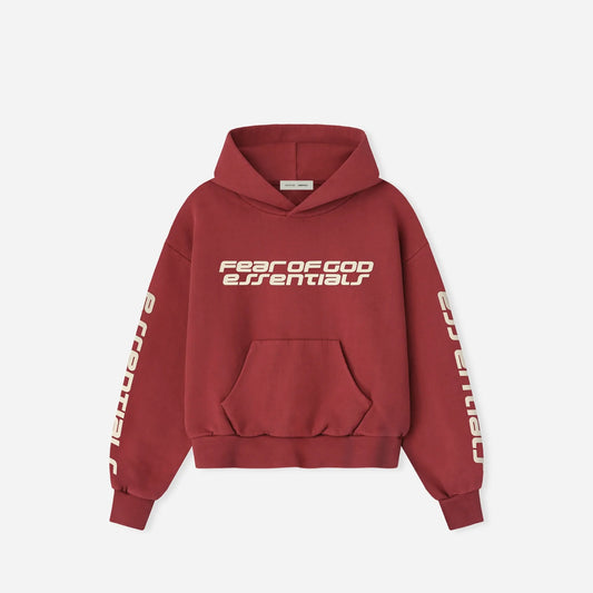 Fear of God Essentials "Classic Hoodie" W - Crimson