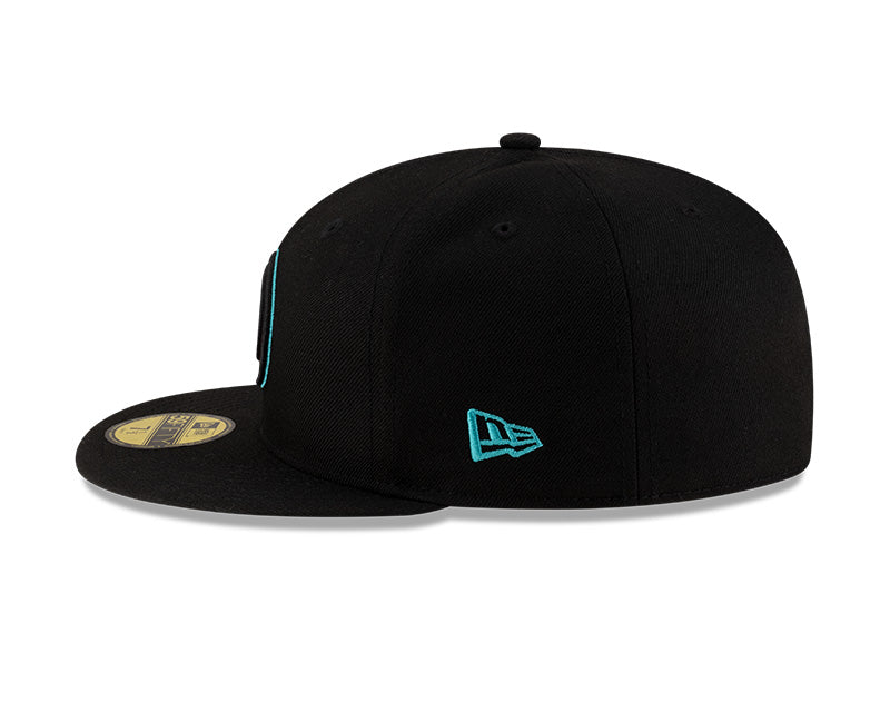 Manor X Diamondbacks 59FIFTY Fitted - Black / Red / Teal