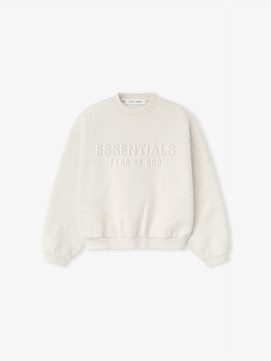 Fear of God Essentials "Embossed Essentials Classic Sweatshirt" M - Oatmeal Heather