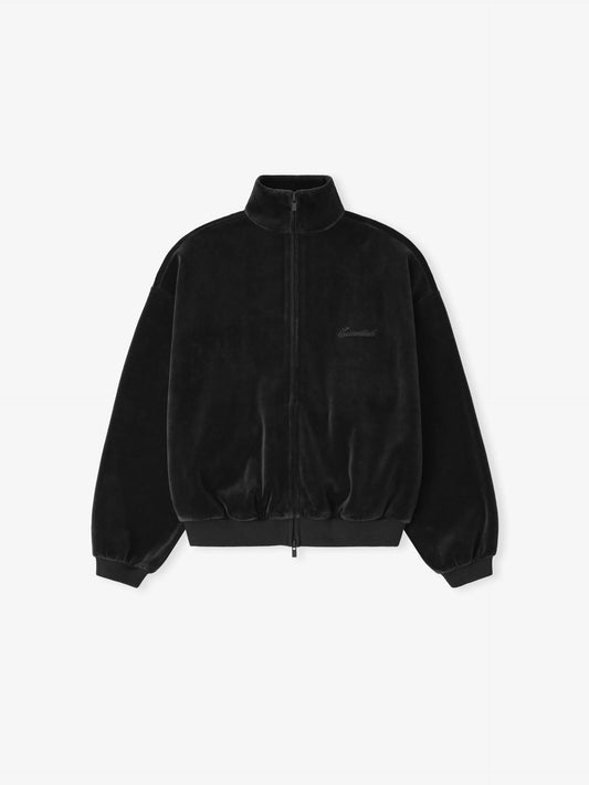 Fear of God Essentials "Velour Classic Track Jacket" K - Vintage Black