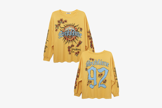 Daydreamer "Sublime Freedom '92 OS Long Sleeve" W - Yellow Gold