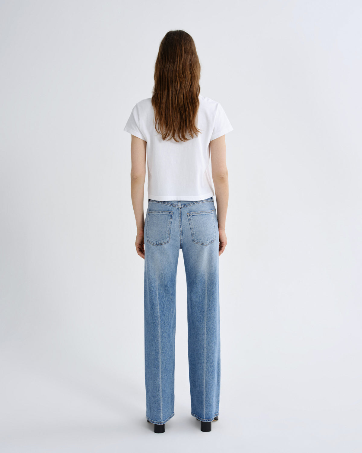 Agolde "Shrunken Tee" Womens - White