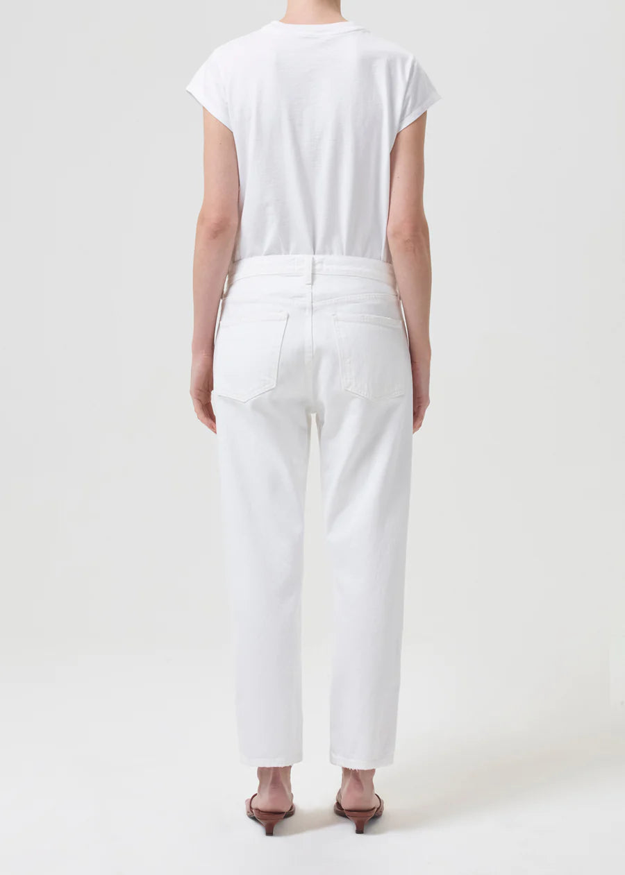 AGOLDE "Bryce Cap Sleeve Tee" W - White