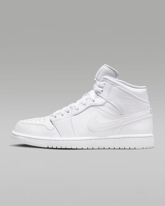 Air Jordan "1 Mid" M - White / White-White