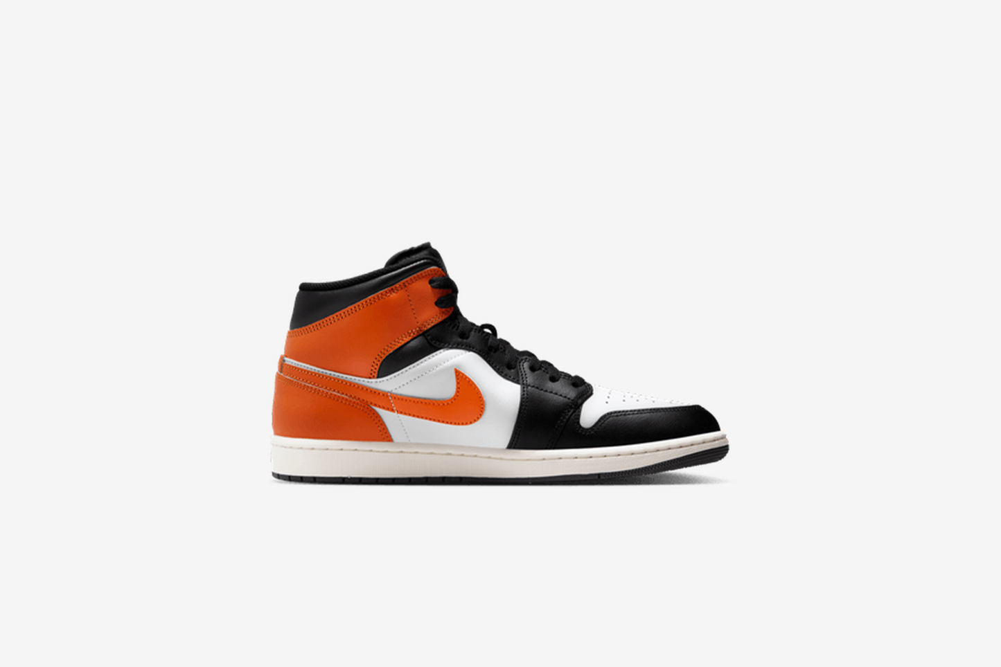 Air Jordan "1 Mid" M - White / Black / Starfish